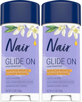 Nair Glide On Hair Removal Cream, Arm, Leg, and Bikini Hair Remover, Depilatory Cream, 3.3 Oz Stick (Pack of 2)