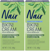 Nair Bikini Cream with Green Tea Sensitive Formula,1.7 Ounce,(Pack of 2)