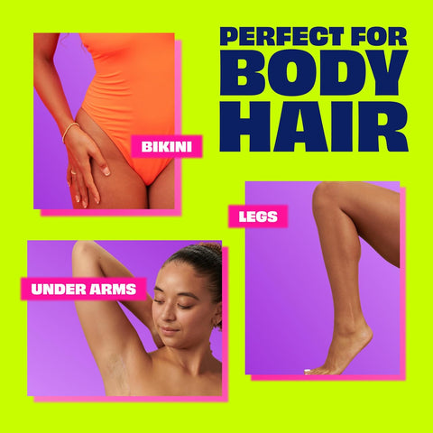 Nair Hair Remover Wax Ready Strips for Legs & Body, No Mess Waxing Kit for Hair Removal, 3-pack Wax Strips, 40ct Each Wax Kit